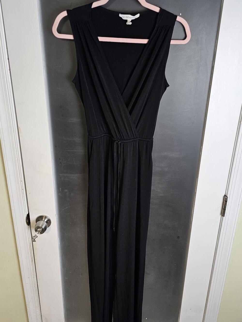 BCBG Generation Suplice Cutout Stretch Jumpsuit